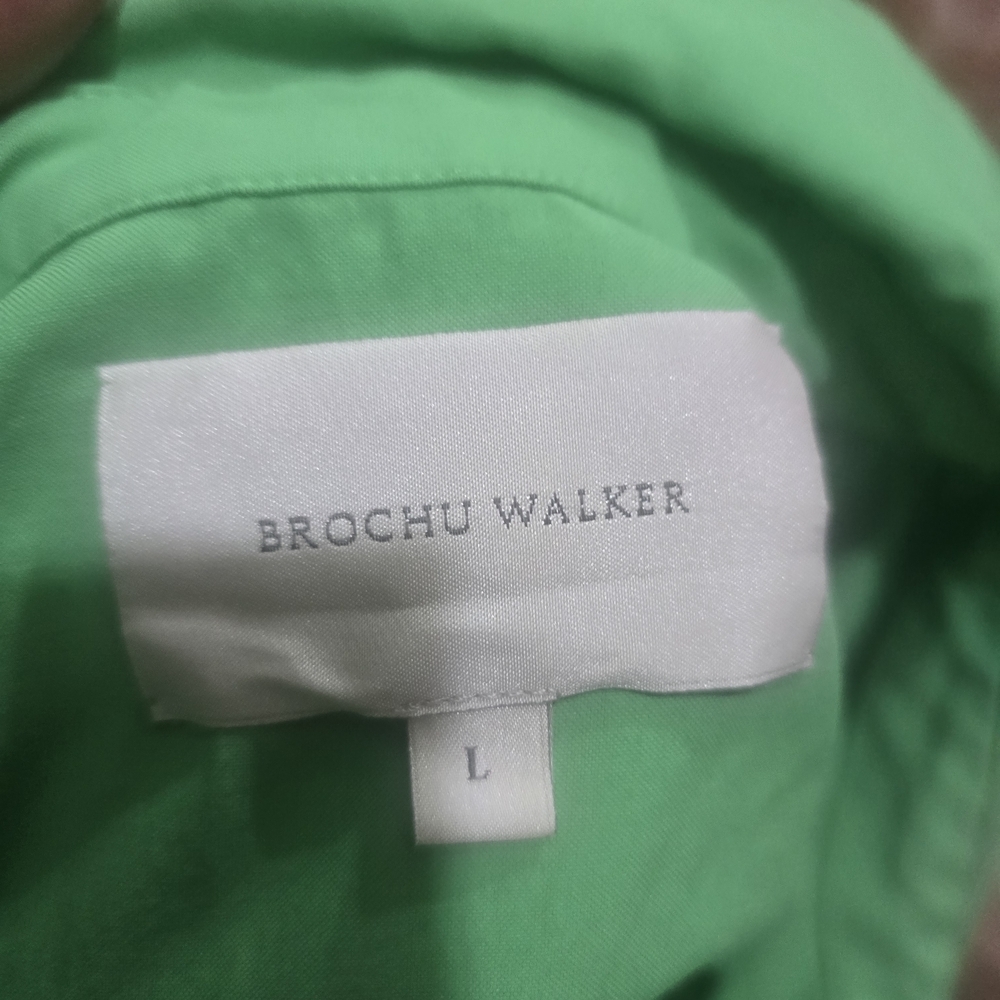 Brochu Walker Vibrant Green Button-Down Maxi Dress - Picture 6 of 8